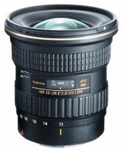 Tokina AT-X 11-20mm f2.8 PRO DX Lens