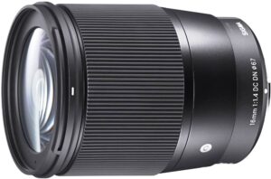 Sigma 16mm F1.4 DC DN Contemporary Lens - Best Wide Angle Low Light Lens For Canon M50