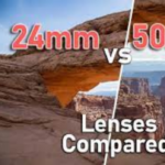 24mm vs 50mm lenses