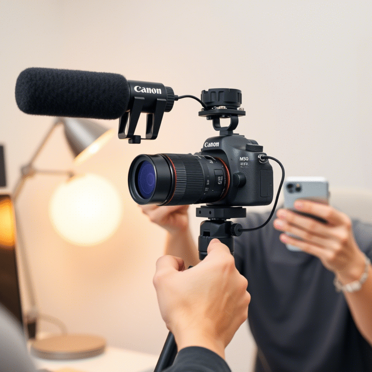 Canon M50 vlogging setup